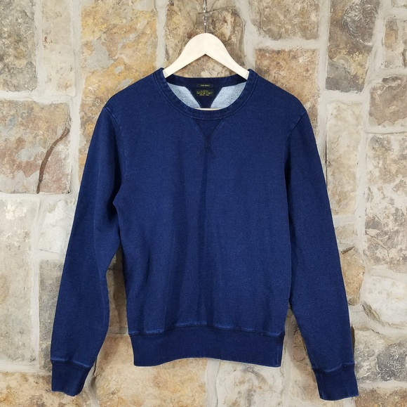 All Saints Other - All Saints XS Watson Crew True Indigo Sweater